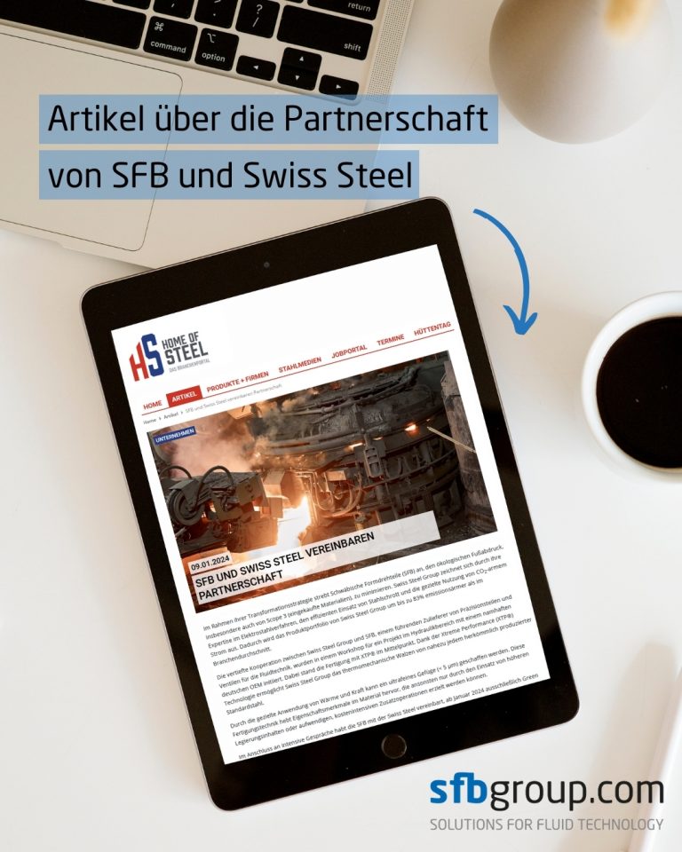 Pressebericht zur Partnerschaft mit Swiss Steel